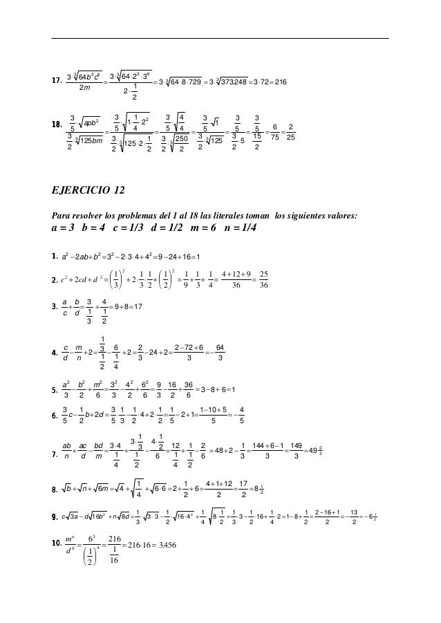 descargar solucionario algebra de baldor